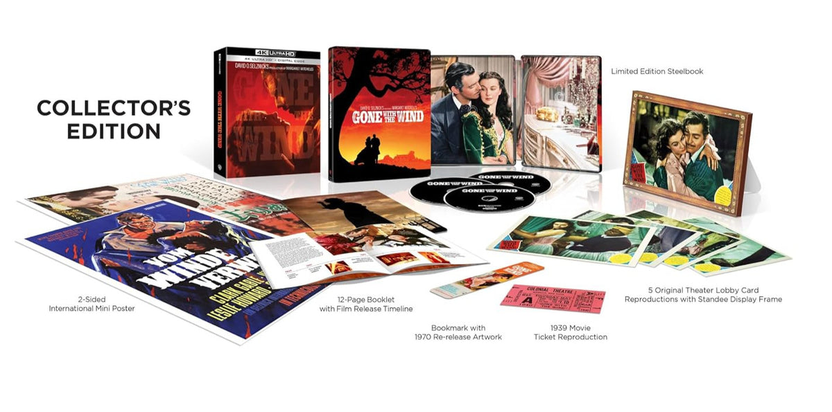 Packshot of Gone with the Wind Collector's Limited Edition (UK Import) [4K Ultra HD + Blu-ray]