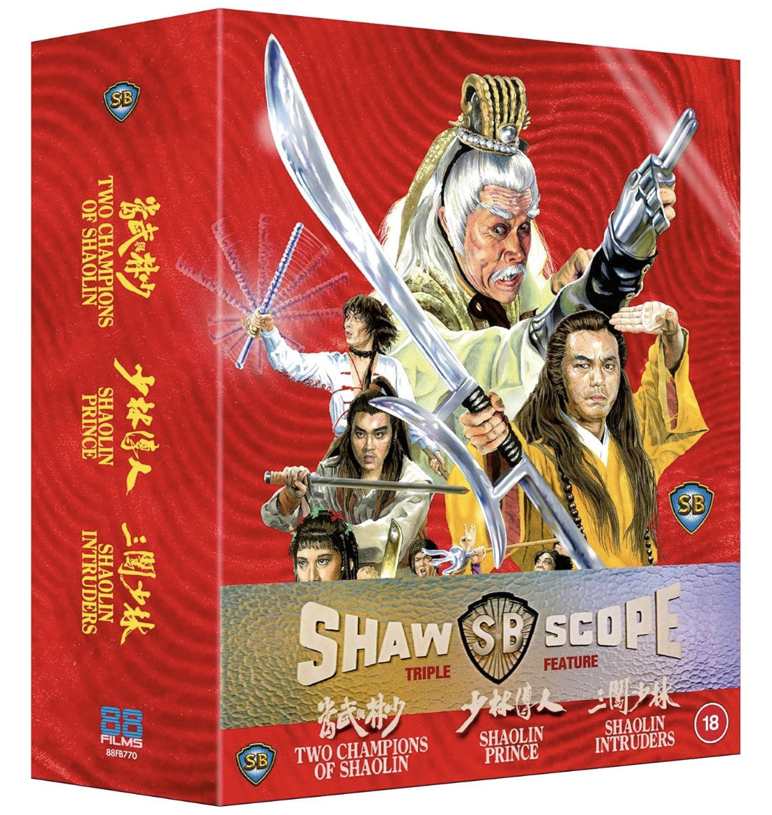 Front cover of Shawscope Triple Feature (UK Import) [Region B Blu-ray]