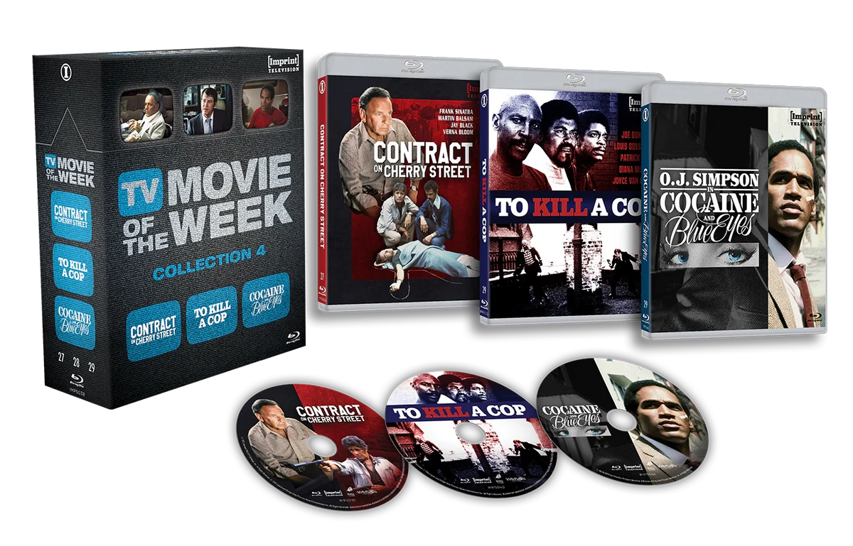 Box contents of TV Movie Of The Week Collection Four Limited Edition 3-Disc Hardbox [Blu-ray] (Australian Import)