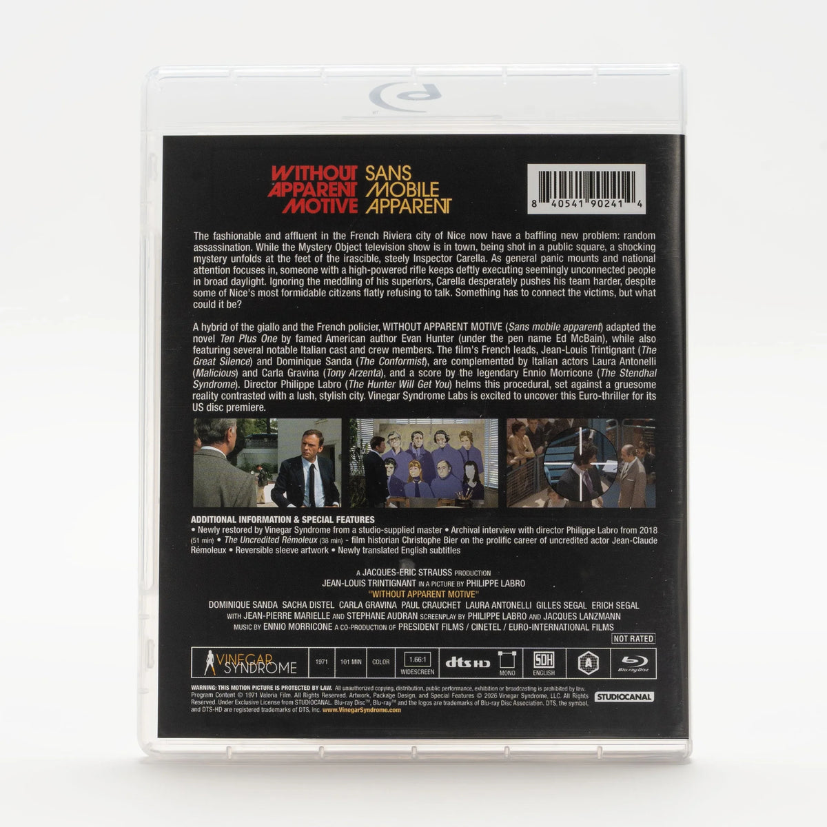 Back case of Without Apparent Motive Limited Edition [Blu-ray]