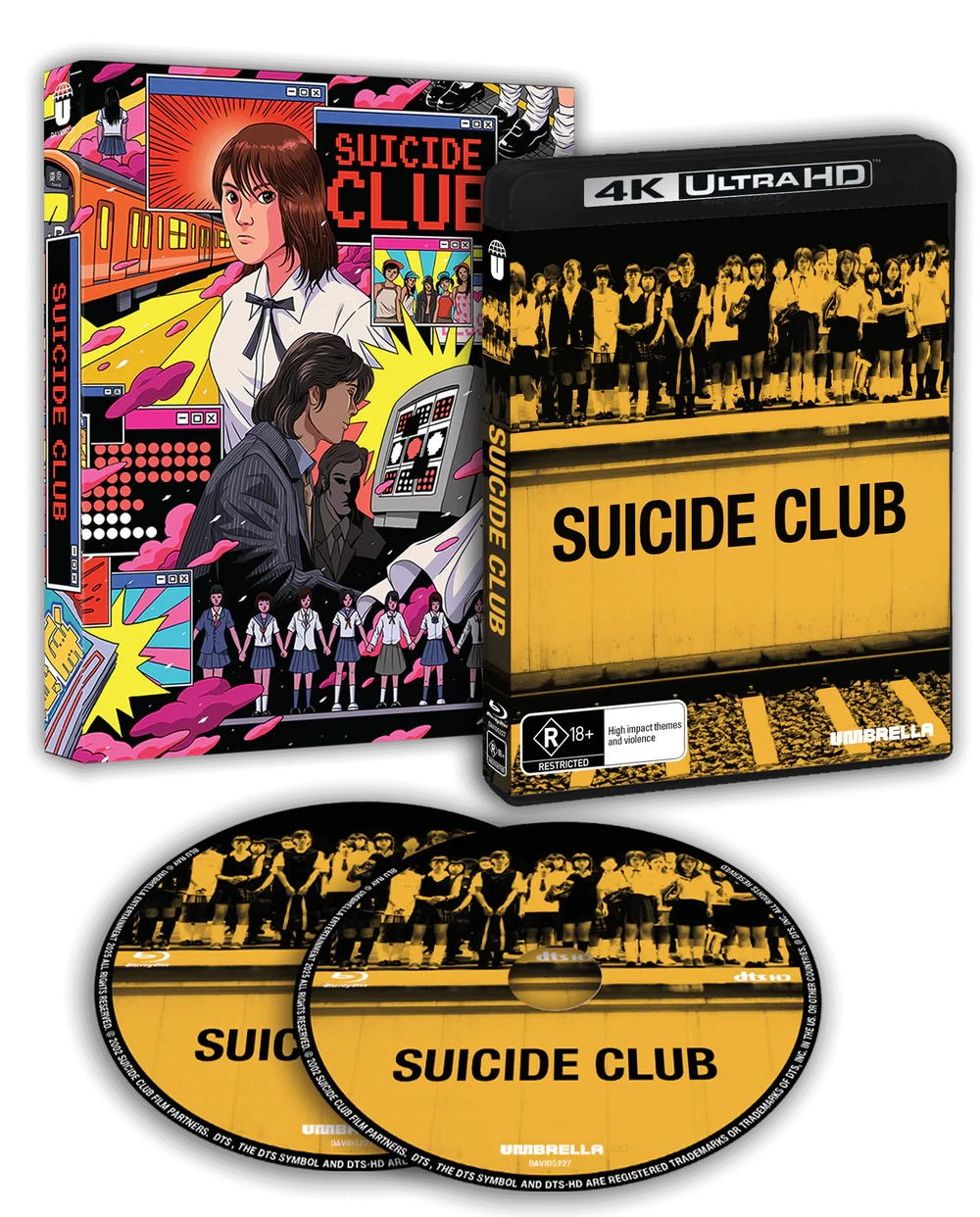 Box contents of Suicide Club (2001) [4K Ultra HD + Blu-ray]