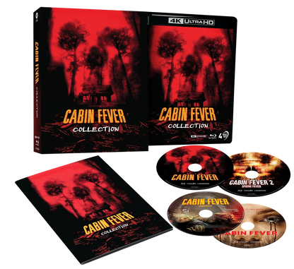 Box contents of Cabin Fever Collection (2002 - 2016) Limited Edition Hardcase [4K Ultra HD + Blu-ray] (Australian Import)