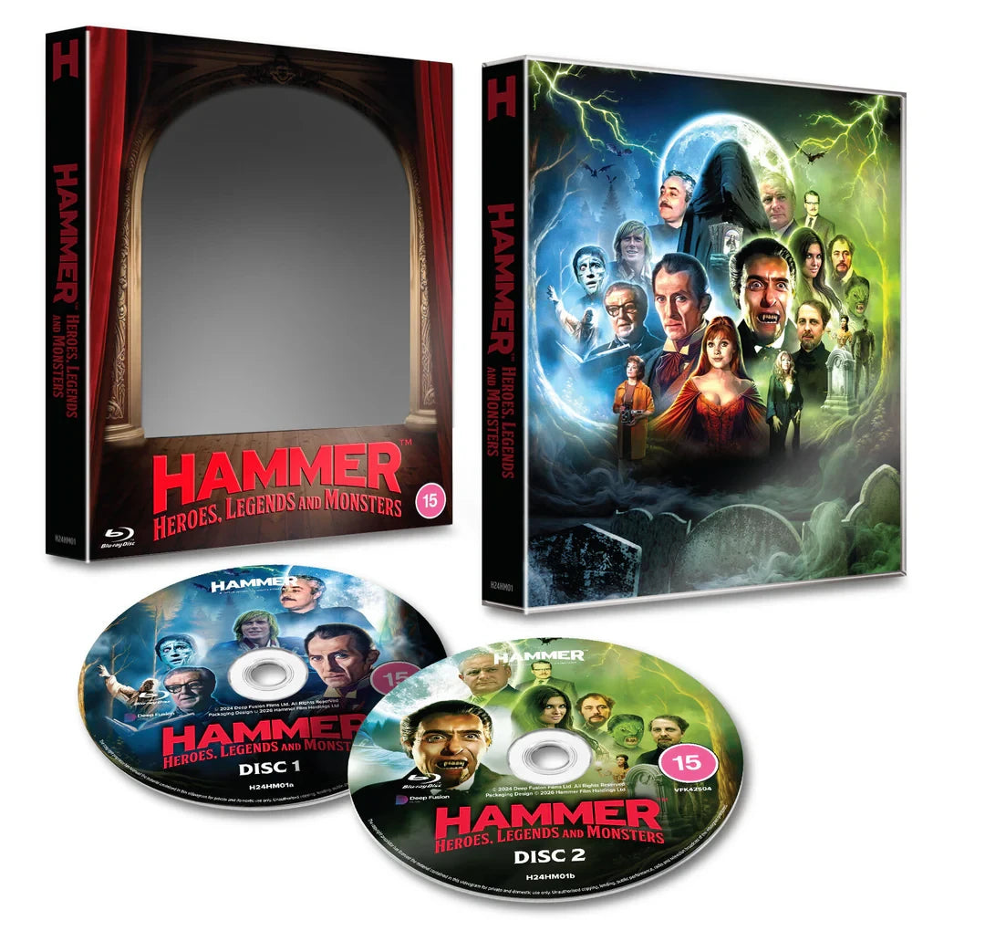 Packshot of Hammer: Heroes, Legends and Monsters (UK Import) [Region B Blu-ray]