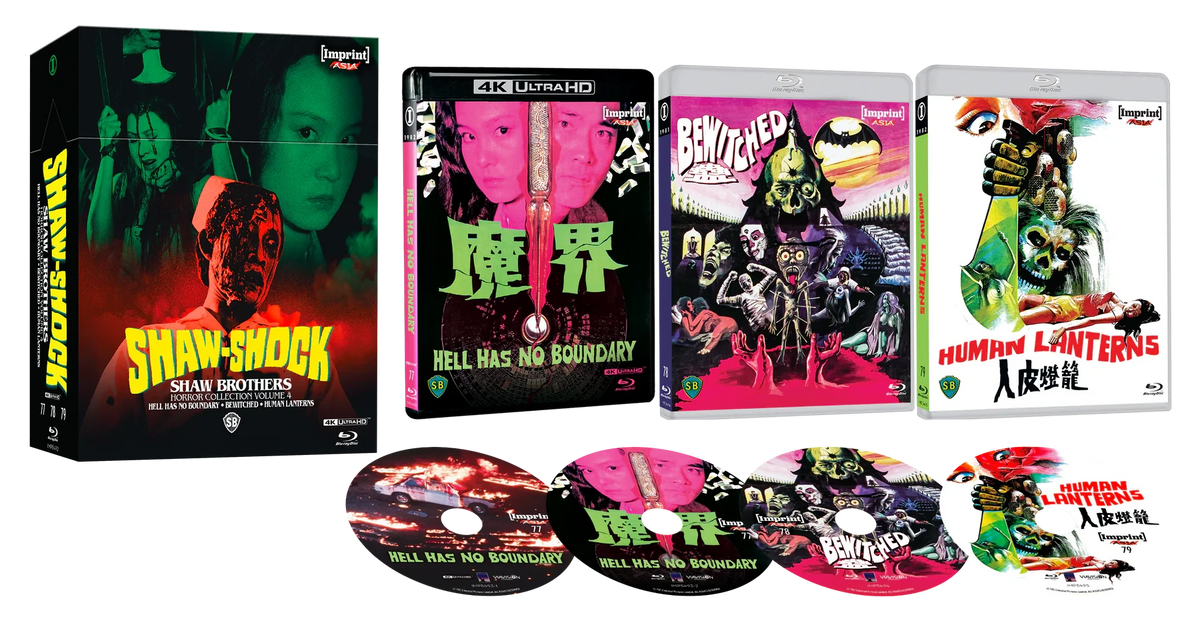 Box contents of Shaw-Shock: Shaw Brothers Horror Collection Volume 4 Limited Edition Hardbox [4K Ultra HD + Blu-ray] (Australian Import)