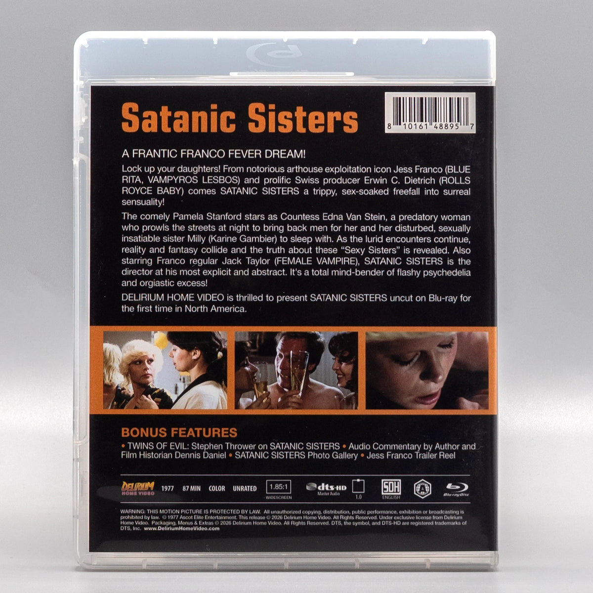 Back case of Satanic Sisters [Blu-ray]