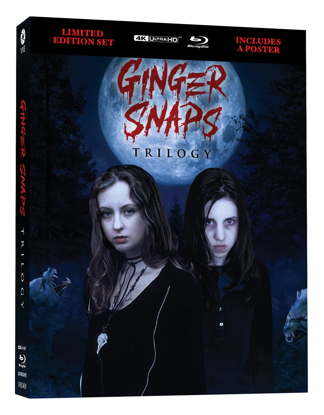 Front cover of Damaged | Ginger Snaps Trilogy Limited Edition Lenticular Hardcase [4K Ultra HD + Blu-ray] (Australian Import)