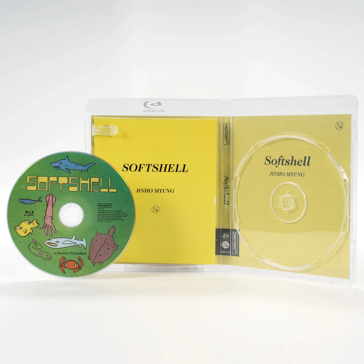 Open case showing disc art of Softshell [Blu-ray]