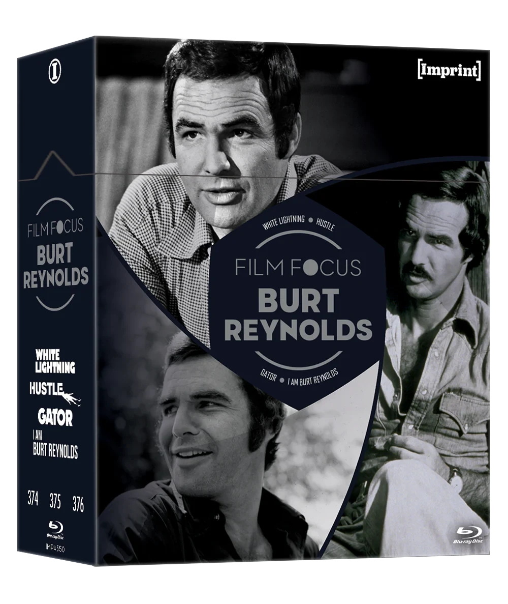 Front cover of Film Focus: Burt Reynolds (1973 - 1976) Limited Edition 4-Disc Hardbox [Blu-ray] (Australian Import)