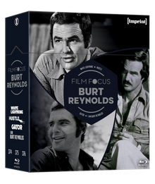Front cover of Film Focus: Burt Reynolds (1973 - 1976) Limited Edition 4-Disc Hardbox [Blu-ray] (Australian Import)