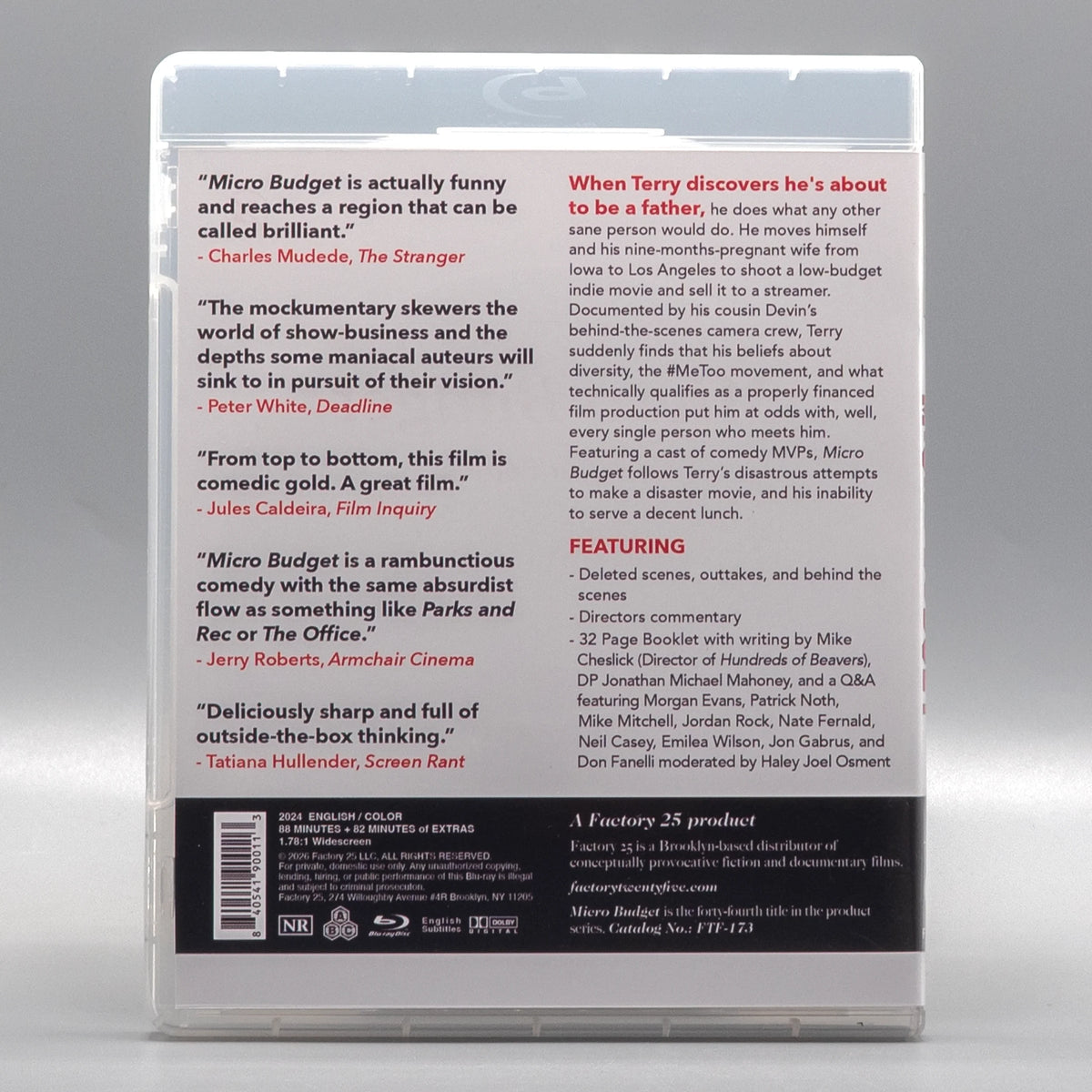 Back case of Micro Budget [Blu-ray]
