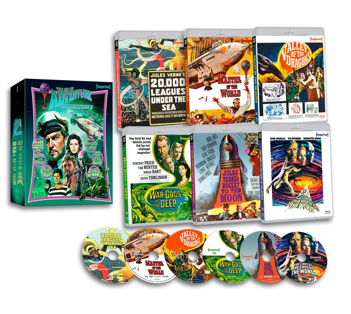 Box contents of Tales Of Adventure: Collection 8 (1916 - 1971) Limited Edition Hardbox [Blu-ray] (Australian Import)