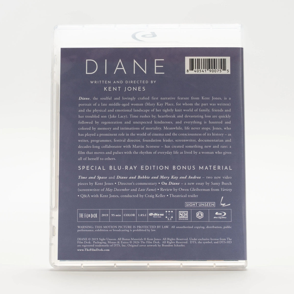 Back case of Diane Limited Edition [Blu-ray]