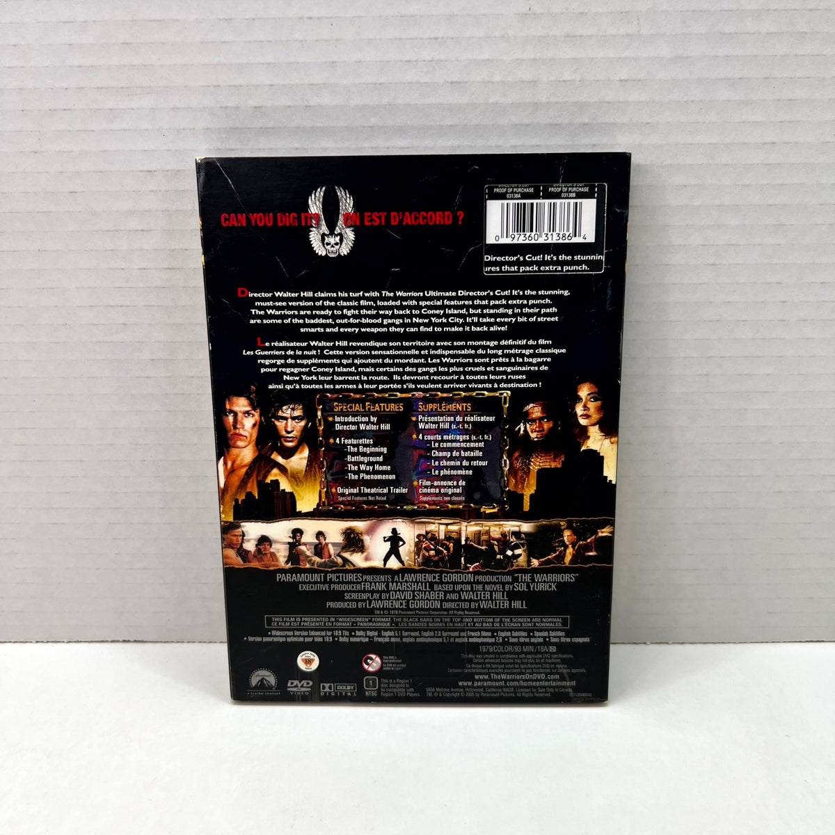 Back slipcover of The Warriors – Director’s Cut [DVD]