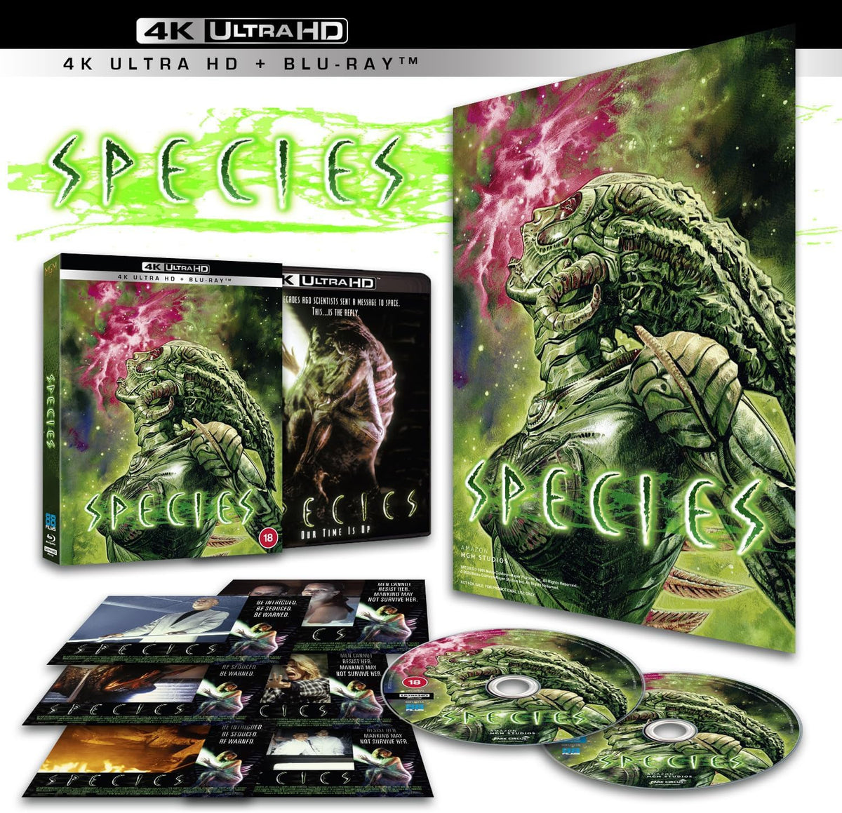Box contents of Species - Deluxe Limited Edition (UK Import) [4K Ultra HD + Region B Blu-ray]