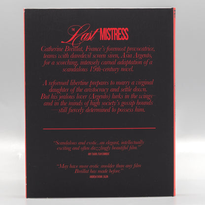 Back slipcover of The Last Mistress [Blu-ray]
