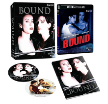 Box contents of Bound (1996) Limited Edition Hardbox [4K Ultra HD + Blu-ray] (Australian Import)