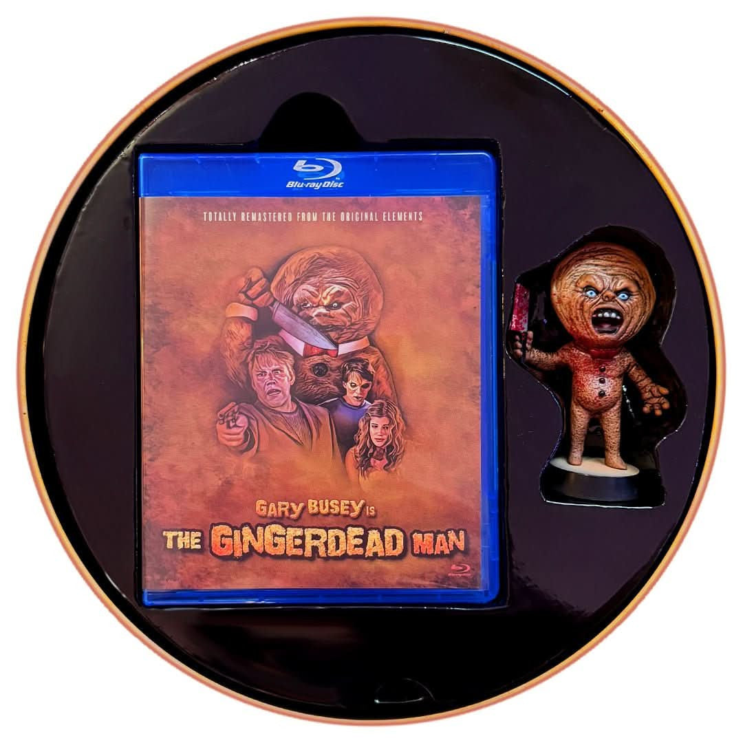 Box contents 2 of The Gingerdead Man Movie Collection: Limited Edition Cookie Tin [Blu-ray]