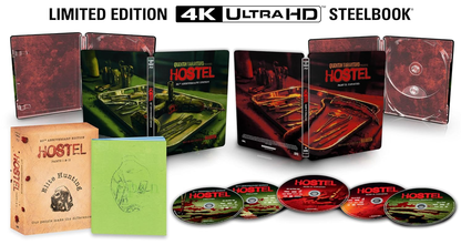 Packshot of Hostel: Parts I & II - Limited Edition Steelbook [4K Ultra HD + Blu-ray]