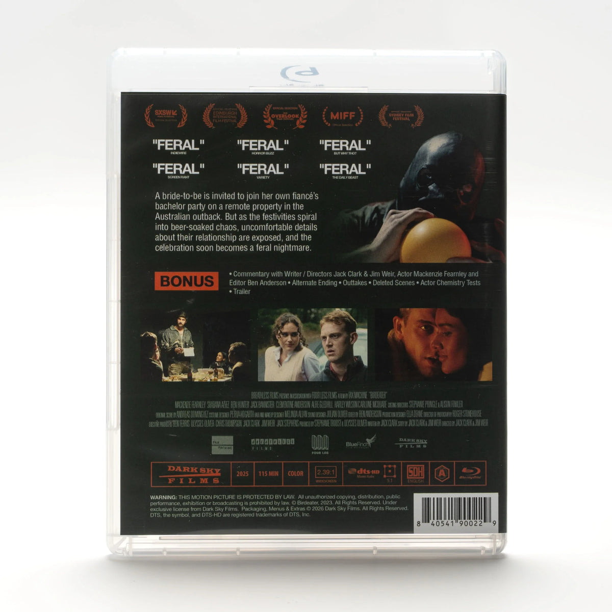 Back case of Birdeater [Blu-ray]
