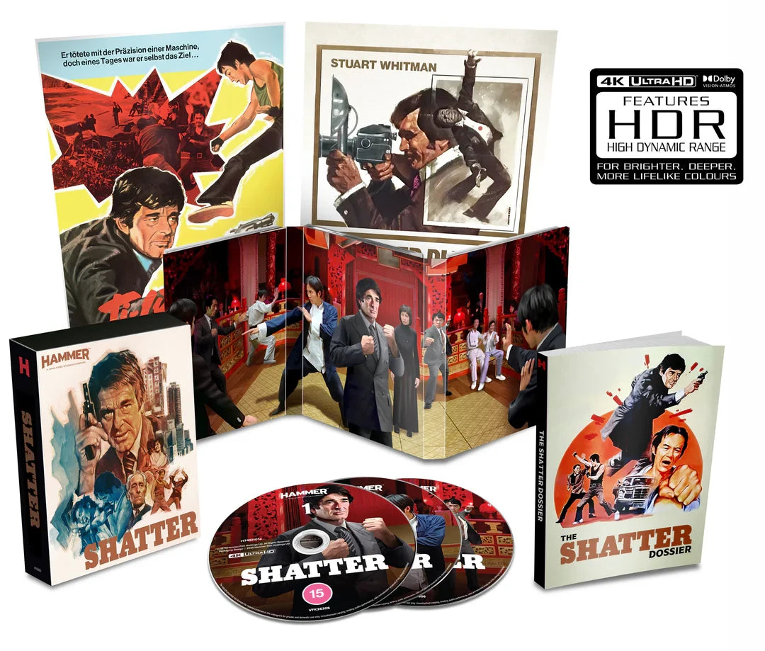 Box contents of Shatter Limited Collector’s Edition (UK Import) [4K Ultra HD + Region B Blu-ray]