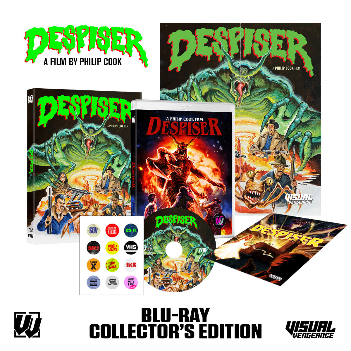 Box contents of Despiser [Visual Vengeance Collector's Edition]