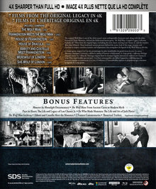 Back cover of The Wolf Man Complete Legacy Collection [4K Ultra HD]