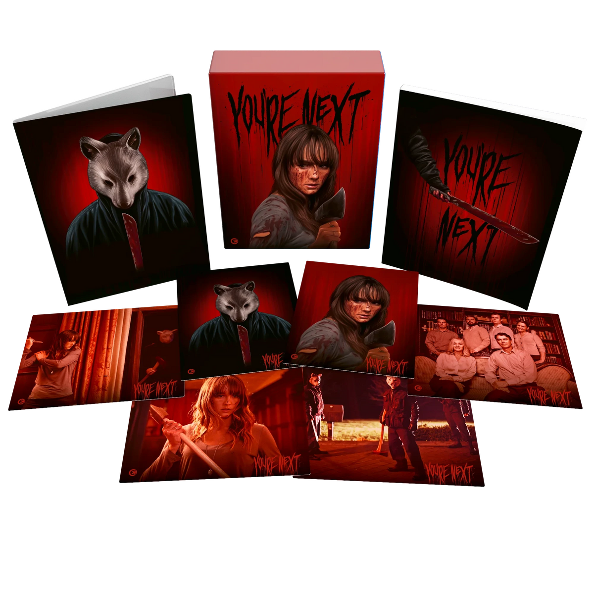 Box contents of You're Next Limited Edition (UK Import) [4K Ultra HD + Region B Blu-ray]