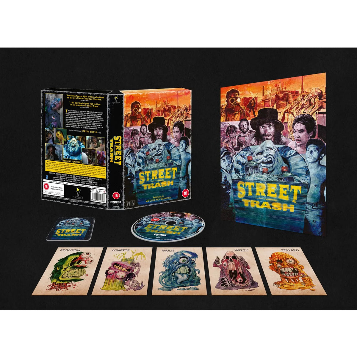 Box contents of Street Trash (1987) Limited Collector's VHS Box [4K Ultra HD] (UK Import)