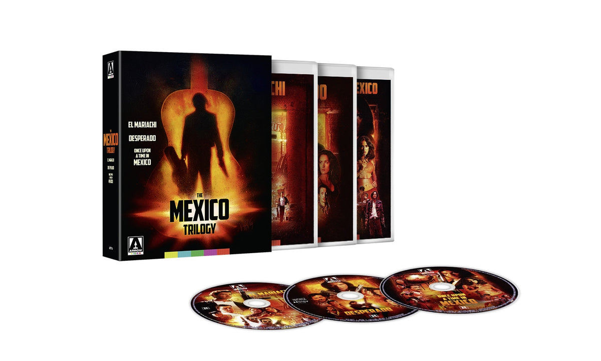 Box contents of Mexico Trilogy: El Mariachi, Desperado & Once Upon A Time In Mexico [Blu-ray]