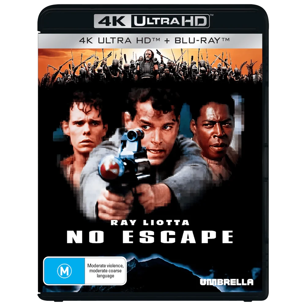 Front case of No Escape AKA Escape from Absolom (1994) [4K Ultra HD + Blu-ray]
