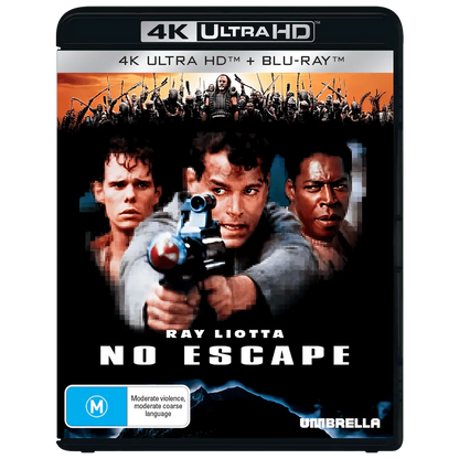 Front case of No Escape AKA Escape from Absolom (1994) [4K Ultra HD + Blu-ray]
