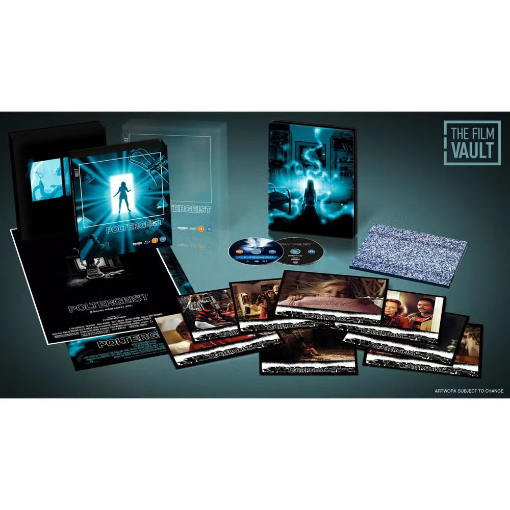 Box contents of Poltergeist (1982) The Film Vault Limited Edition [4K Ultra HD + Blu-ray]