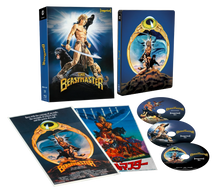 Box contents of The Beastmaster (1982) Steelbook Lenticular Hardcase [4K Ultra HD + Blu-ray] (Australian Import)