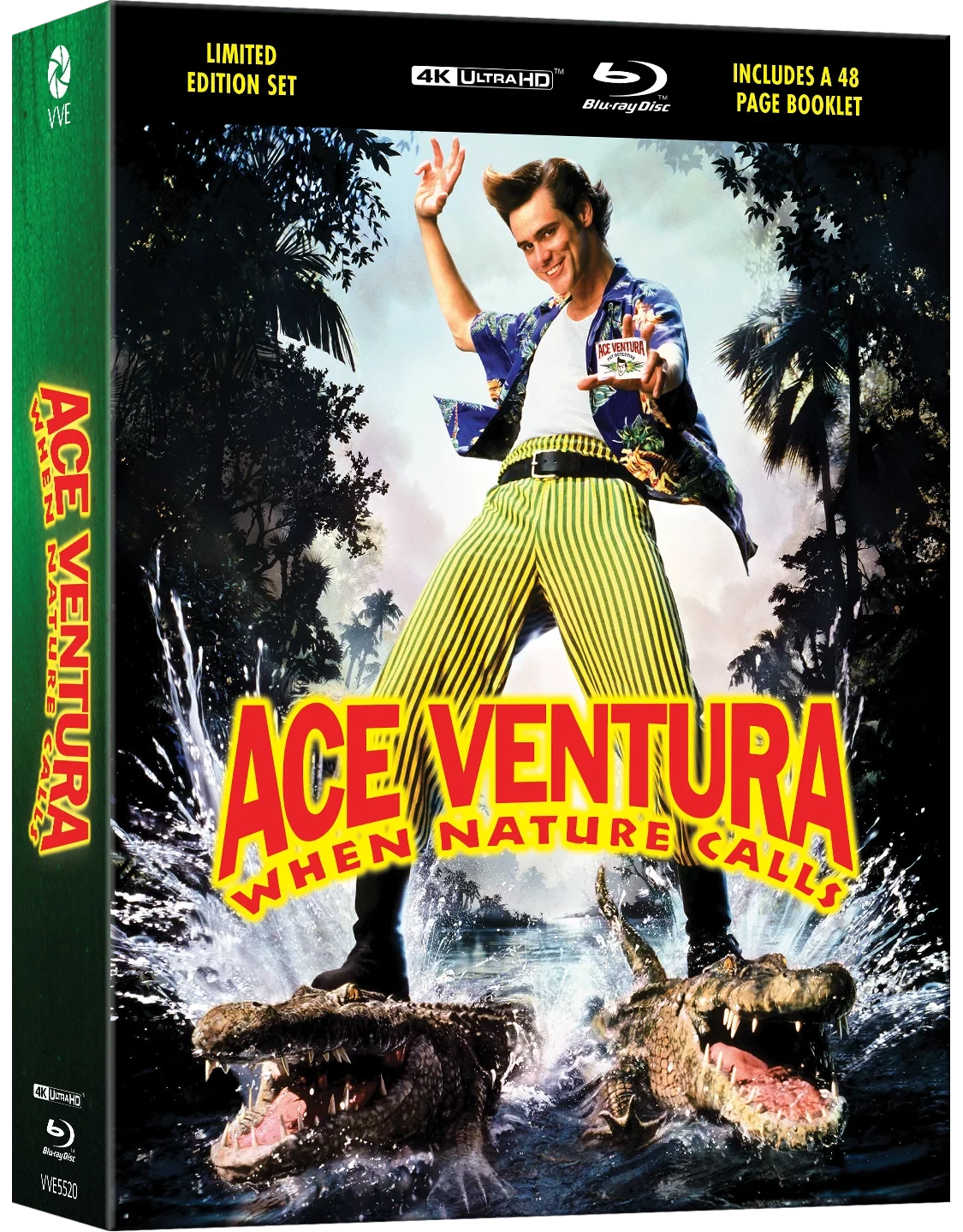 Front case of Ace Ventura: When Nature Calls Limited Edition Steelbook in Hardcase [4K Ultra HD + Blu-ray] (Australian Import)
