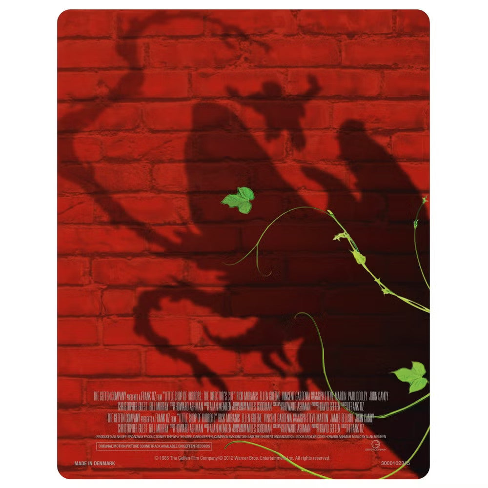 Back cover of included steelbook of Little Shop of Horrors Limited Collector’s Edition [4K Ultra HD + Blu-ray] (UK Import)