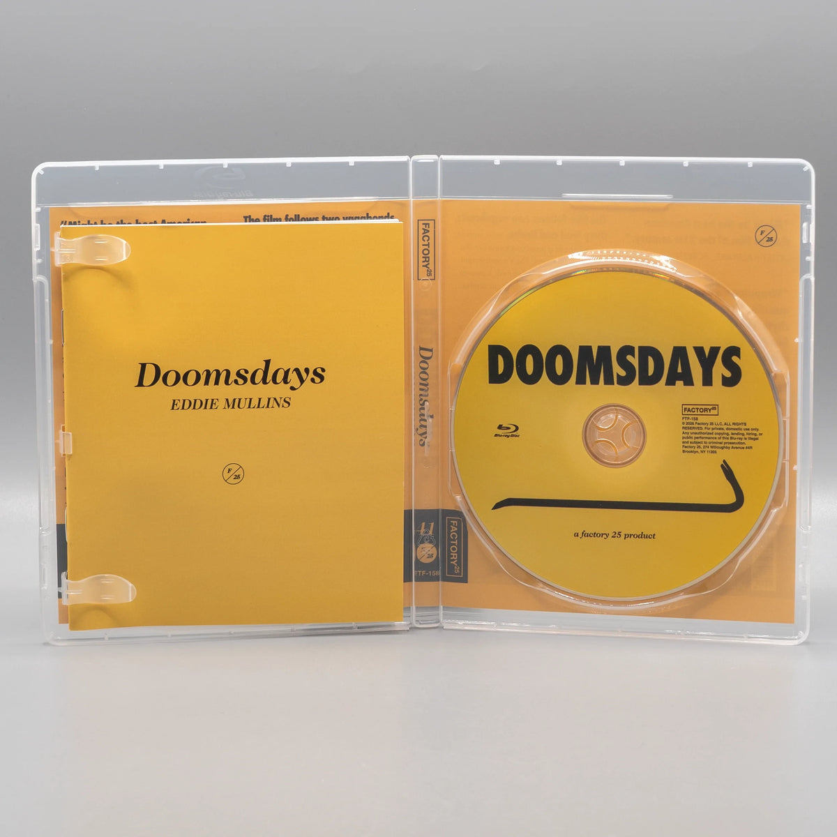 Open case showing disc art of Doomsdays [Blu-ray]