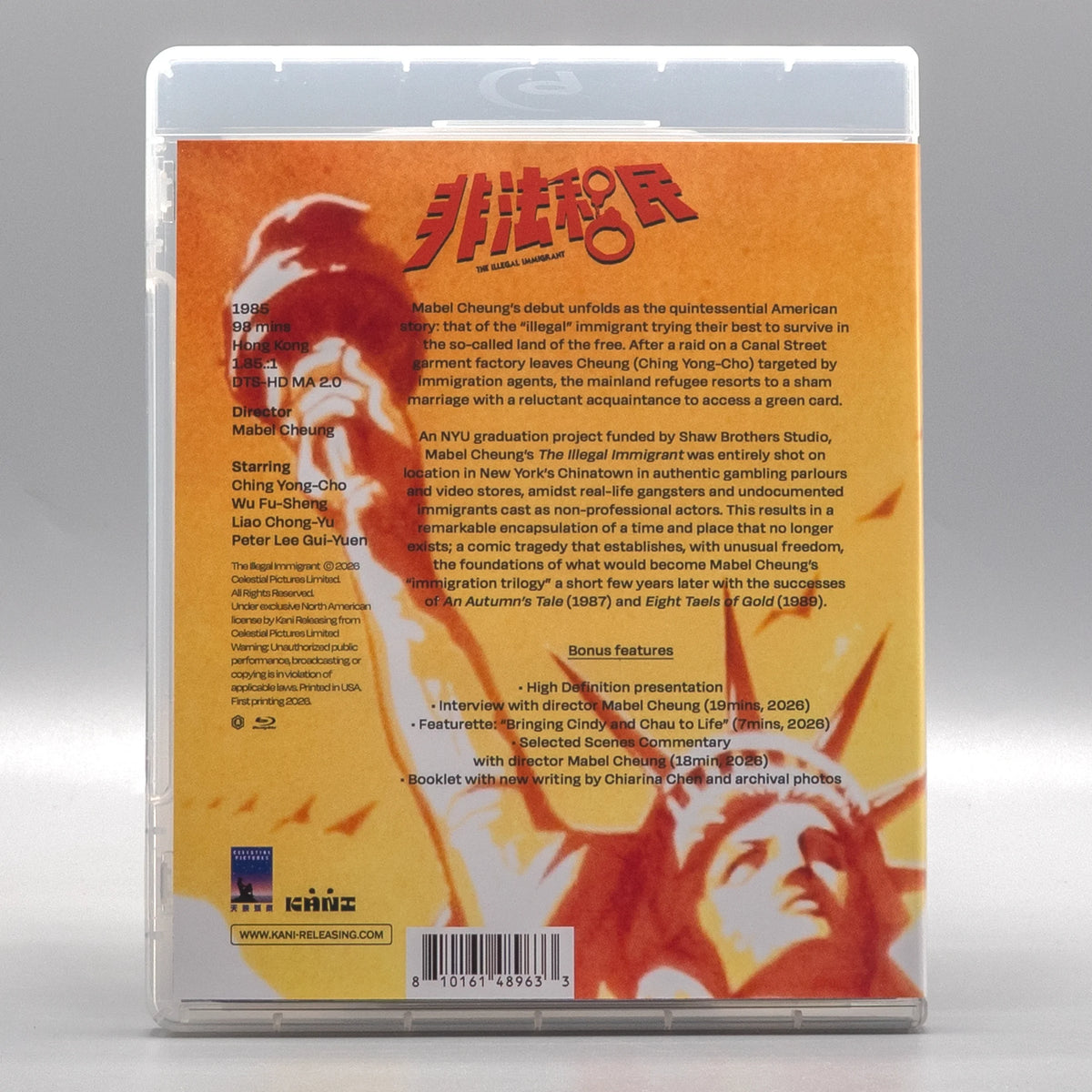 Back case of The Illegal Immigrant [Blu-ray]
