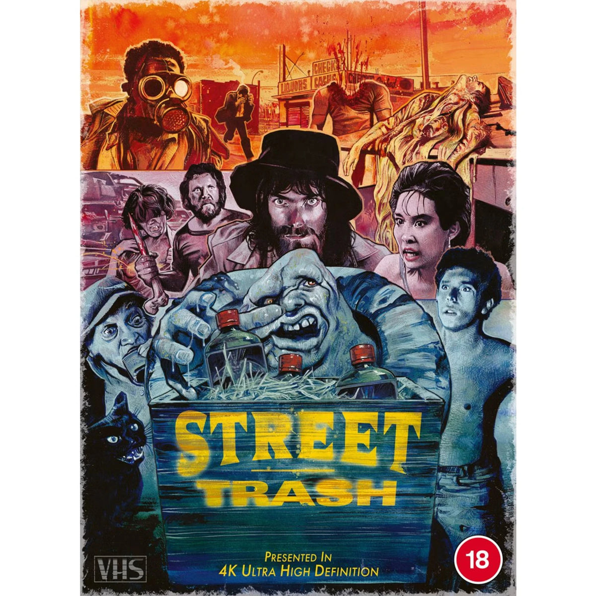 Front cover of Street Trash (1987) Limited Collector's VHS Box [4K Ultra HD] (UK Import)