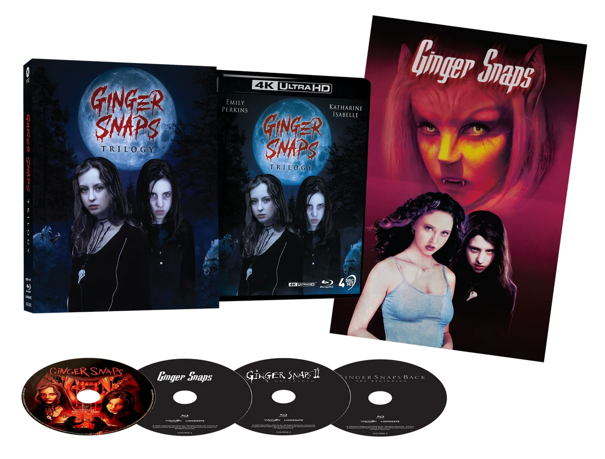 Packshot of Ginger Snaps Trilogy Limited Edition Lenticular Hardcase [4K Ultra HD + Blu-ray] (Australian Import)