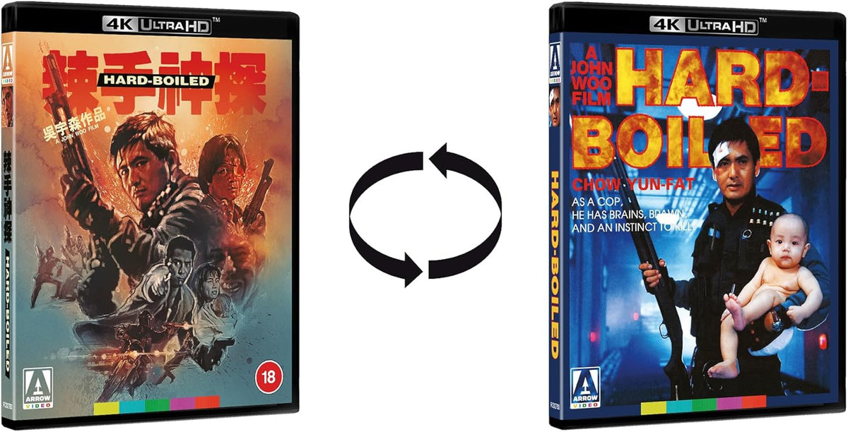 Reversible cover of Hard Boiled Standard Edition UK Import [4K Ultra HD + Region B Blu-ray]
