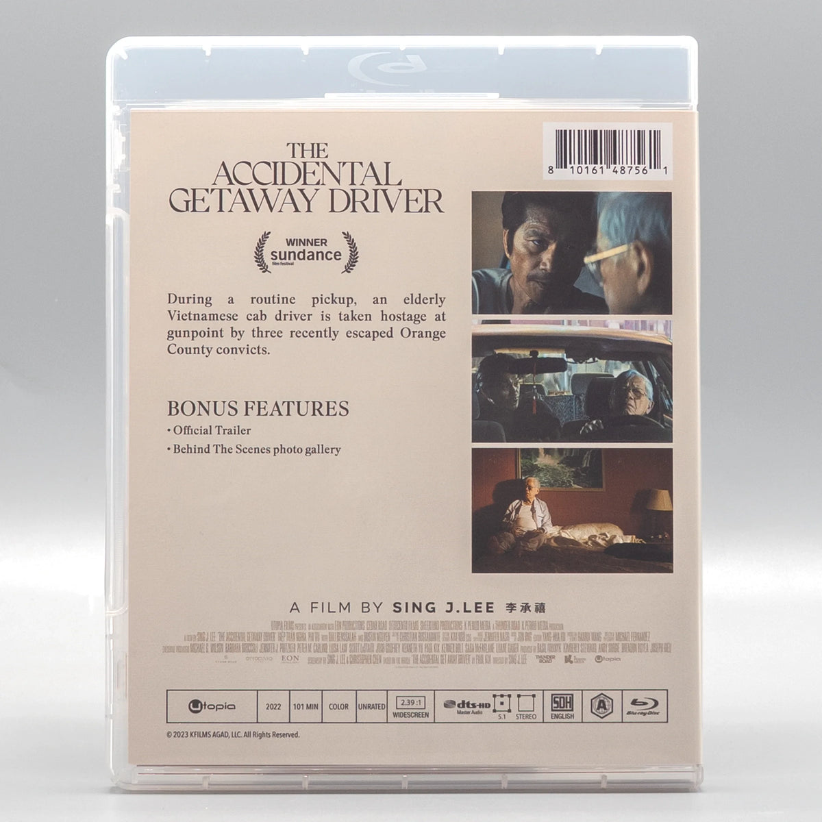 Back case of The Accidental Getaway Driver [Blu-ray]