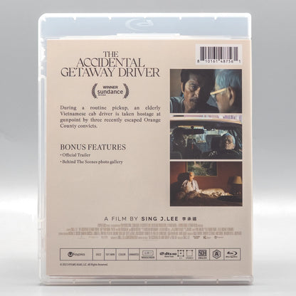 Back case of The Accidental Getaway Driver [Blu-ray]