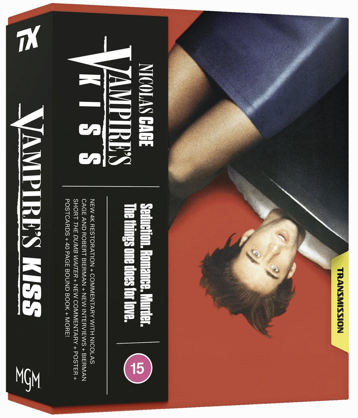 Front cover of Vampire's Kiss Limited Edition (UK Import) [4K Ultra HD + Region B Blu-ray]