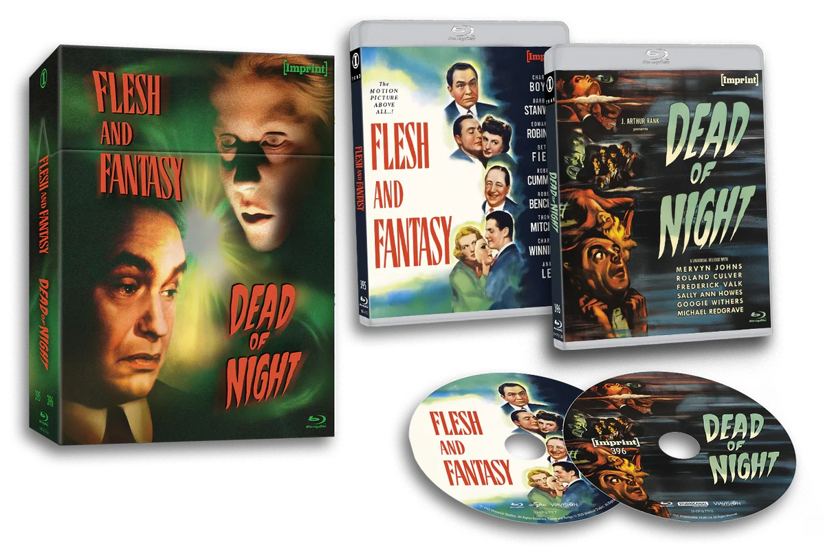 Box contents of Flesh and Fantasy (1943)/Dead Of Night (1945) Limited Edition Hardbox [Blu-ray] (Australian Import)