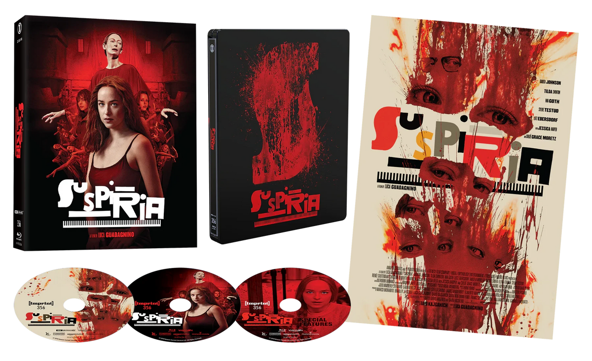 Box contents of Suspiria (2018) Steelbook Lenticular [4K Ultra HD + Blu-ray] (Australian Import)