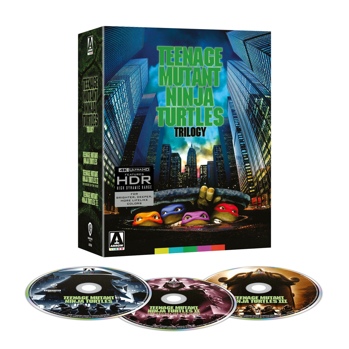 3D art of Teenage Mutant Ninja Turtles Trilogy [Limited Edition] [4K Ultra HD]