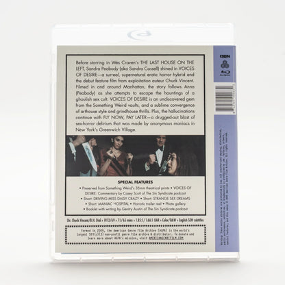 Back case of Voices of Desire + Fly Now, Pay Later Limited Edition [Blu-ray]