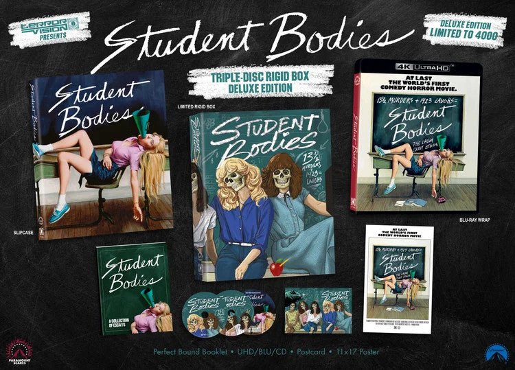 Packshot of Student Bodies 3-Disc Set (1981) [4K Ultra HD + Blu-ray]