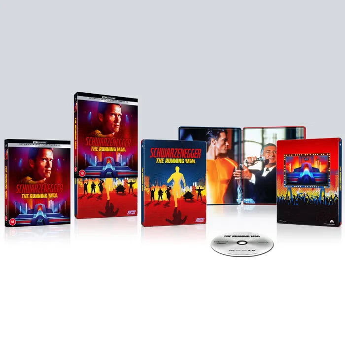 Full package of The Running Man (1987) Limited Edition Steelbook (UK Import) [4K Ultra HD]