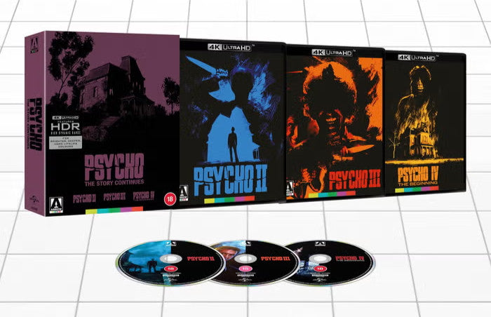 Box contents of Psycho: Story Continues Collection (UK Import) [4K Ultra HD]
